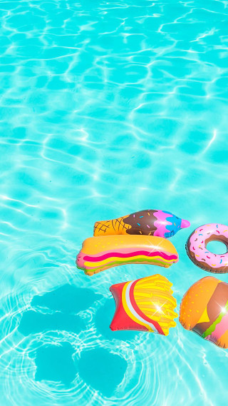 Pool inflatable toys floating water - a pool free wallpaper for mobile