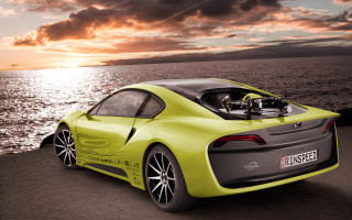 Beach car sunset ocean cloudy - the sun free wallpaper for desktop