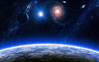 Earth space bright star planet - a view of the earth free wallpaper for desktop