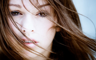 Woman long hair blowing wind 7 - claire falkenstein free wallpaper for desktop