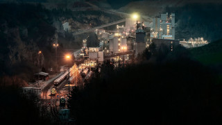 Train forest night cityscape bridge - bernt tunold free wallpaper