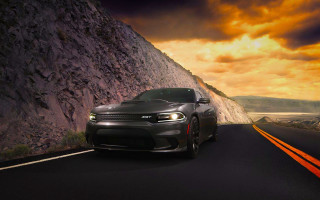 Black dodge charger mountain road - darrell riche free wallpaper