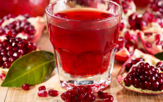 Pomegranate glass leaves pieces blurry - private free wallpaper for desktop