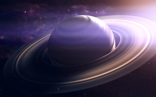 Saturn ring starry sky aurora - a. hardy free wallpaper