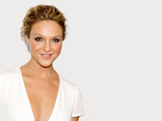 Woman white dress smiling white - emma geary free wallpaper