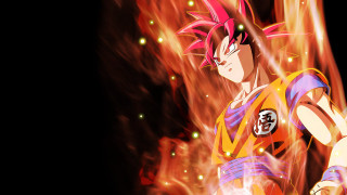 Dragon ball character fire background - akira toriyama free wallpaper