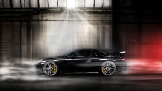 Black yellow wheels red light - the hood free wallpaper