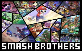 Video game characters collage smash - a collage free wallpaper
