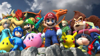 Nintendo characters rock mountain clouds - unreal engine free wallpaper for desktop