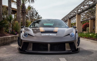 Silver sports car parking lot 13 - a silver sports car free wallpaper