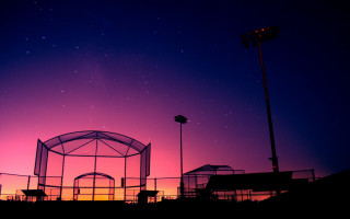 Purple blue sky stars aurora - structure free wallpaper for desktop