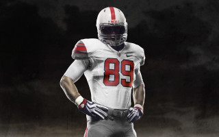 Football player white uniform red - a white uniform free wallpaper