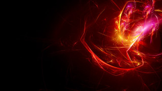 Red yellow abstract black bottom - plasma free wallpaper for desktop