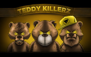 Three bears yellow eyes hats - a yellow hat free wallpaper for desktop