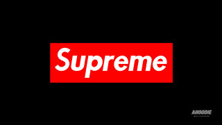 Red supreme sticker black background - supreme free wallpaper