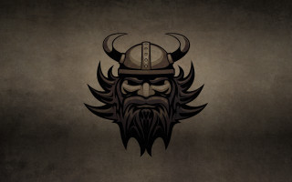 Viking helmet horns gothic greyscale - a helmet free wallpaper