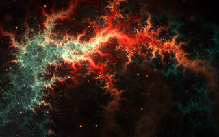 Space star cluster mandelbrot fractals - fractal free wallpaper