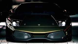 Black gold sports car 3d - its light free wallpaper