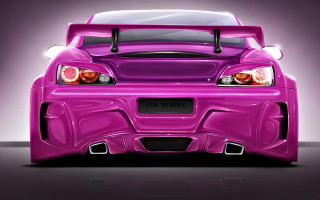 Purple car hood headlights pearlescent - a hood free wallpaper