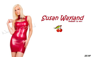 Woman red dress cherry susan - a cherry free wallpaper
