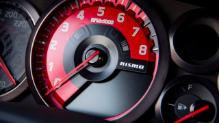 Speedometer dashboard red black numbers - a car dashboard free wallpaper