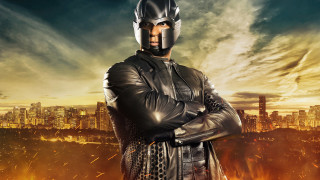 Man leather outfit city skyline - a leather outfit free wallpaper