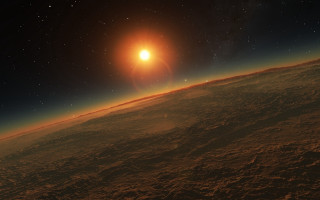 Bright sun distant planet star 4 - a bright sun free wallpaper