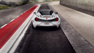 White sports car road red - athletic free wallpaper
