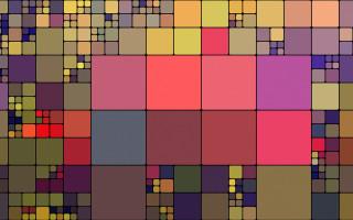 Colorful mosaic cubist argyle checkered - square and dots free wallpaper