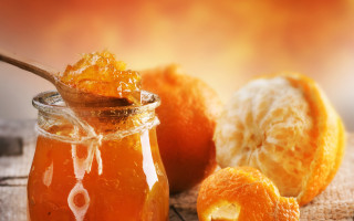 Orange jam spoon peel autumn - a jar free wallpaper