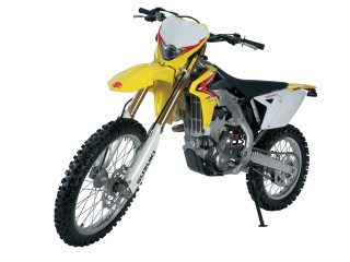 Yellow dirt bike white background 2 - de stijl free wallpaper for desktop