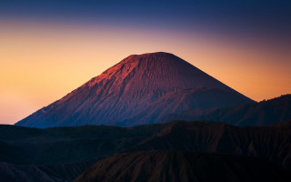 Mountain red peak sunset pink - murata range free wallpaper