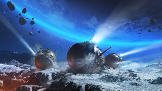 Space station rocky surface bright - a rocky surface free wallpaper