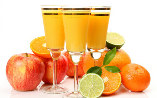 Orange juice glasses fruit white - bourgeoi free wallpaper