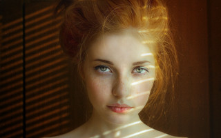 Freckled woman blueeyes shadow art - freckle free wallpaper