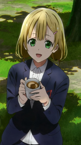 Woman suit coffee park grass - grass and trees free wallpaper for mobile