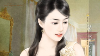 Woman long hair white dress 7 - a mirror in the background free wallpaper