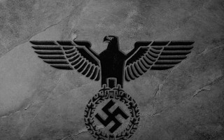 Black white bird hammer sickle - a charcoal drawing free wallpaper