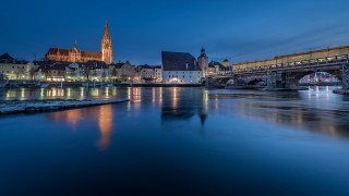 Heidelberg bridge river cityscape clock - heidelberg school free wallpaper