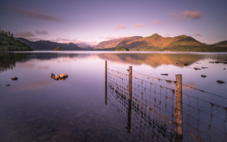 Fence water mountain lake boat - a few rock free wallpaper for desktop
