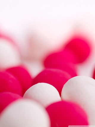 Close up red white balls - a close up of a bunch free wallpaper for mobile