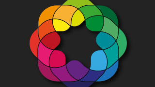 Colorful circle black background rainbow 2 - a rainbow of colors free wallpaper