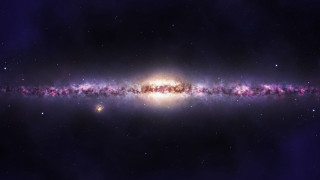 Cosmic colorful starfield bright light - galaxy free wallpaper