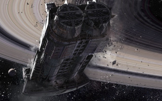 Space station spiral background star 2 - craig mullins free wallpaper