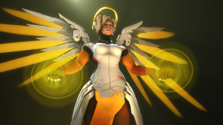 Futuristic woman wings halo armor - a futuristic suit free wallpaper