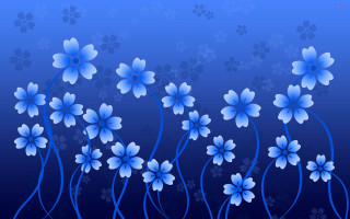 Blue flower background floral print - blue flower free wallpaper