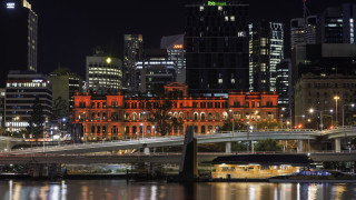 City skyline bridge river night 27 - a bridge and a river free wallpaper