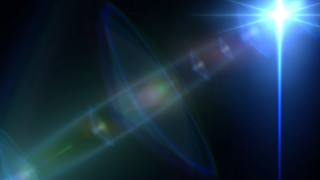 Bright light blue star holography - a bright light free wallpaper for desktop