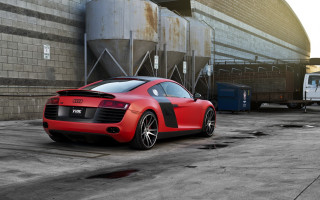 Red sports car building truck - a red sports car free wallpaper