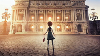 Woman paris school clock tower - paris school free wallpaper